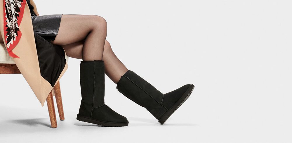 Ugg Tall Boots Canada - Ugg Women's Classic Sheepskin Black